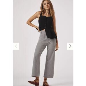 Maeve The Colette Houndstooth Crop Wide-Leg Pants Size 29